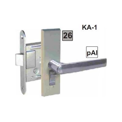 Interior door lock AC-45 chrome (with lock)